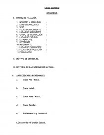 CASO CLINICO ANAMNESIS. Página 1