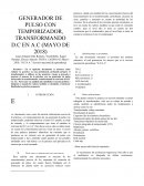 GENERADOR DE PULSO CON TEMPORIZADOR, TRANSFORMANDO D.C EN A.C (MAYO DE 2018)