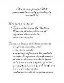 El proceso grupal: Del psicoanálisis a la psicología social