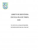 Libreto de Bienvenida Escuela isla de yáquil