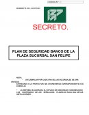 PLAN DE SEGURIDAD BANCO DE LA PLAZA SUCURSAL SAN FELIPE