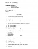 Cuestionario de especies humanas