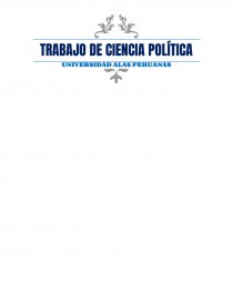 TRABAJO ACADÉMICO CIENCIA POLITICA. Página 1