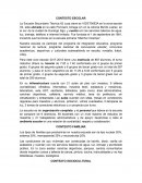 CONTEXTO ESCOLAR. CONTEXTO FAMILIAR