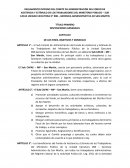 REGLAMENTO DE TRABAJO. DISPOSICIONES GENERALES