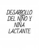DESARROLLO DEL NIÑO Y NIÑA LACTANTE DESARROLLO DEL NIÑO Y NIÑA LACTANTE