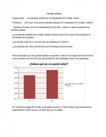 MÉTODO CIENTÍFICO PIA. Paneles solares. Página 1