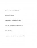 TEORIAS ADMINISTRATIVAS ¿QUÉ TIPO DE ADMINISTRACIÓN SE APLICA?