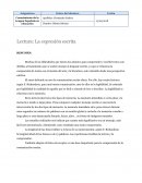 La expresión escrita RESUMEN: