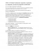 TEMA 2: El Tribunal Constitucional: composición y organización