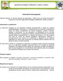 Informacion del programa Agricultura Ecologica, Fertilizacion