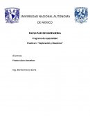 Programa de especialidad Practica 1. “Exploración y Muestreo”