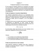 Capitulo 11 Prueba de hipótesis con dos muestras