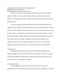 HERRAMIENTAS DE CONTROL ADMINISTRATIVO. Página 1