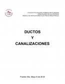 DUCTOS Y CANALIZACIONES
