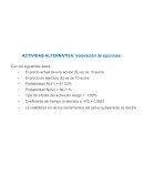 Actividad alternativa: Valoración de opciones