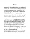Quimica se basa en el estudio de las propiedades y comportamientos de la materia