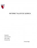 INFORME TALLER DE QUÍMICA
