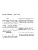 TRANSISTORES DE EFECTO DE CAMPO. RESUMEN