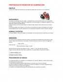 PROTOCOLO DE MEDICIÓN DE ILUMINACION