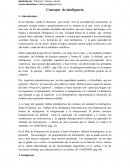 Concepto de inteligencia