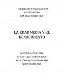 La edad media y el renacimiento. Realmente el fin de la antigüedad no está bien definido que digamos ni el inicio de la edad media