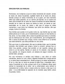 ORACION POR LAS FAMILIAS