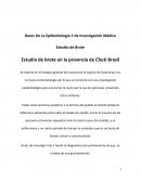 Estudio de brote Estudio de brote en la provincia de Chuti Brasil