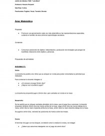 Secuencias Promover una aproximación cada vez más sistemática a las representaciones espaciales, cuidando el sentido de esos primeros aprendizajes escolares.. Página 1