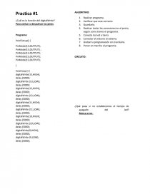 Reportes de practica en arduino. Página 1