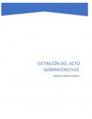 Extincion del acto administrativo