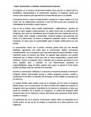 ENSAYO COMO TRASNCURRE LA PRIMERA CONVERSACION FAMILIAR