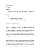 Ejemplo de lo que es la Secuencia espacial