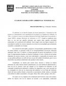LEGISLACIÒN AMBIENTAL VENEZOLANA