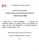 Relación entre el perfil profesional y el desarrollo de competencias docentes en el manejo de TICs