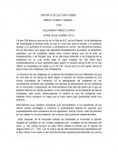 REPORTE DE LECTURA SOBRE: