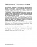 ANÁLISIS DEL DOCUMENTAL EL AUTO ELÉCTRICO DE TESLA MOTOR