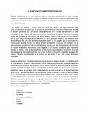 LA FUNCIÓN DEL MINISTERIO PÚBLICO