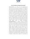 Acta de primera declaracion