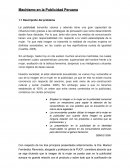 Descripciòn del problema Machismo en la Publicidad Peruana