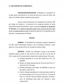 HECHOS: Incidente de liquidación de intereses