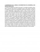 LA IMPORTANCIA DE LA MEZCLA DE MARKETING EN EL DESARROLLO DE NUEVOS PRODUCTOS