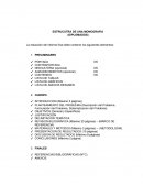 ENFOQUE TECNOLÓGICO PARA EL INCREMENTO DE LA PRODUCTIVIDAD ESTRUCUTRA DE UNA MONOGRAFIA