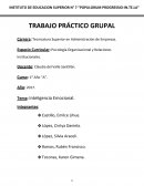 Inteligencia emocional Carrera: Tecnicatura Superior en Administración de Empresas.