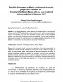 Portafolio de Inversión en México con horizonte de un año, proyección a Diciembre 2017