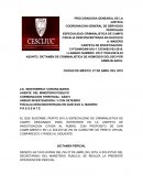 DICTAMEN DE CRIMINALISTICA DE HOMICIDIO DOLOSO POR ARMA BLANCA