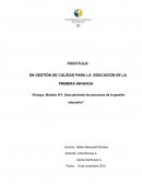 EN GESTIÓN DE CALIDAD PARA LA EDUCACIÓN DE LA PRIMERA INFANCIA