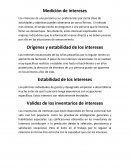 Medicion de interes de exposicion Medición de intereses