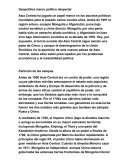 Geopolítica marco político despertar