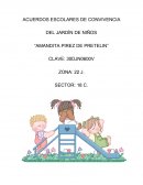 Mi trabajo ACUERDOS ESCOLARES DE CONVIVENCIA